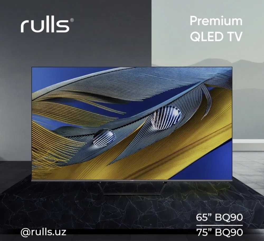 Телеаизор Rulls/WebOs/4K Hdr/double glass доставка бесплатно