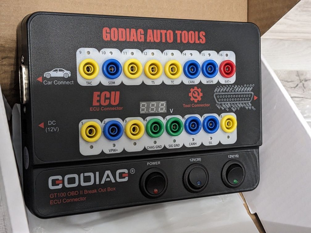 GODIAG Auto Tools GT100 OBD2 break out box Ecu Connect