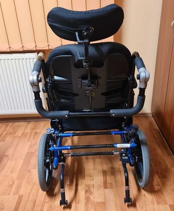 Scaun rotile, carut handicap, reclinabil, + Sezut pneumatic antiescare