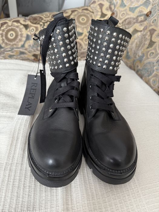 Дамски кожени боти Replay, 38