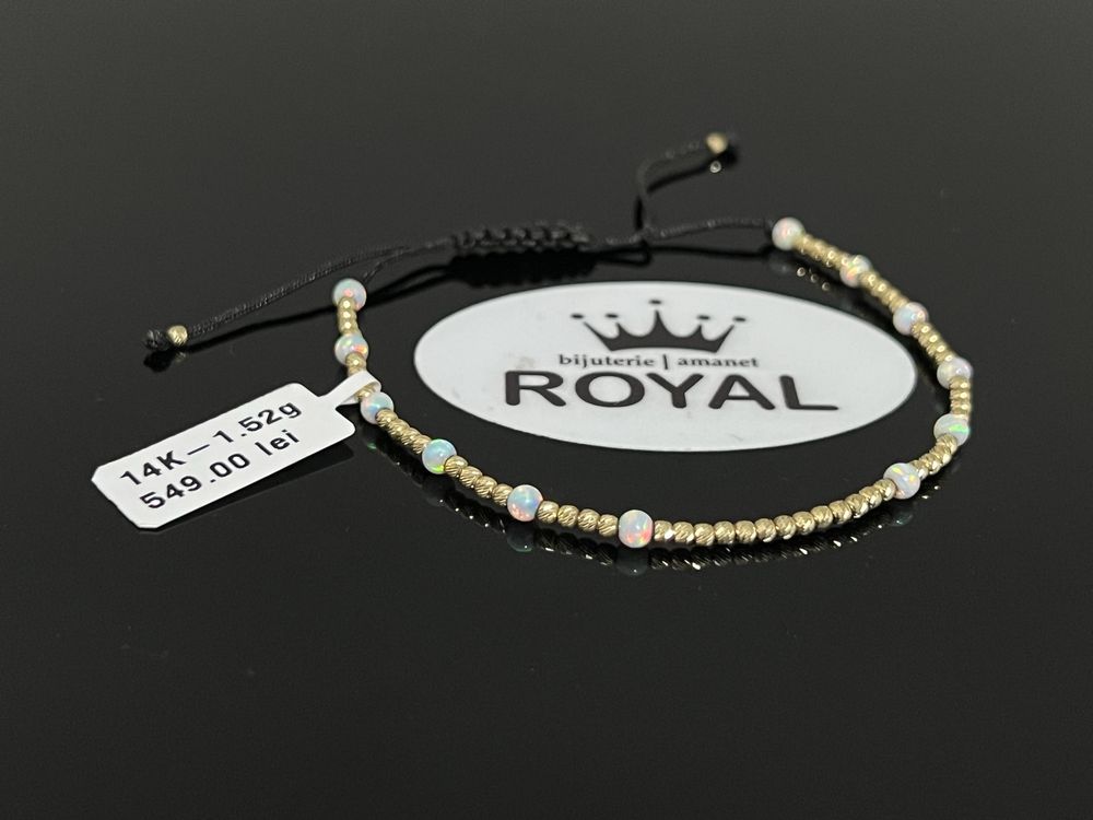 Bijuteria Royal CB : Bratara snur bile aur 14k 1,52 grame