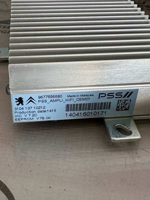 Sistem audio Denon DS4 Citroën 2017 boxe subwoofer amplificator