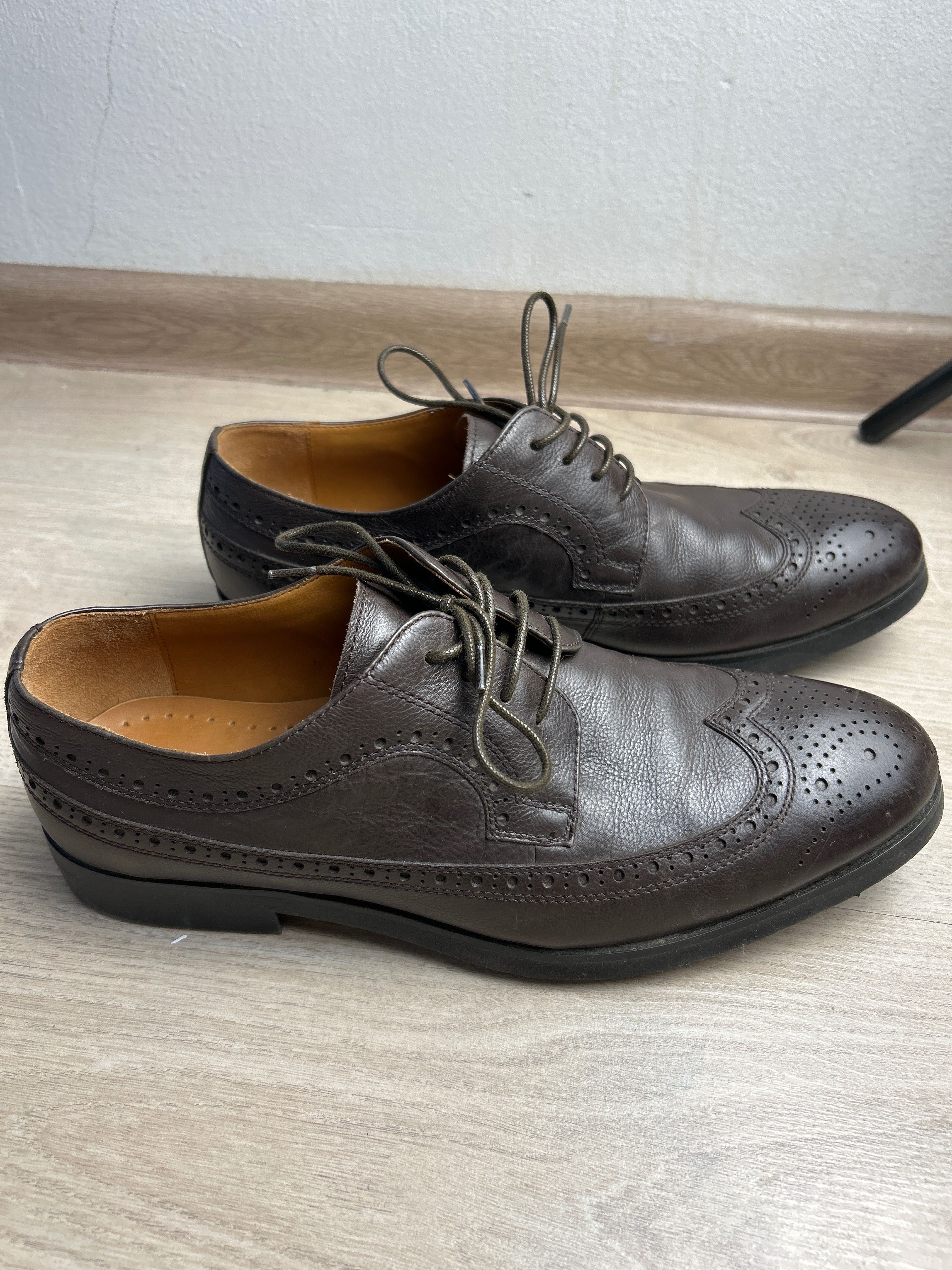 Туфли мужские, кожанные цвет темно-коричневый