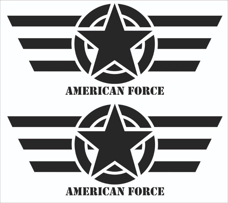 American force стикер /американска сила стикер / jeep wrangler ford