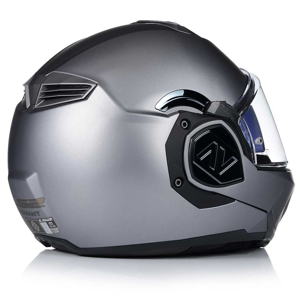 ТОП ОФЕРТА Отваряема мото каска LS 2 ADVANT  GUN METAL M 57-58 очила,.