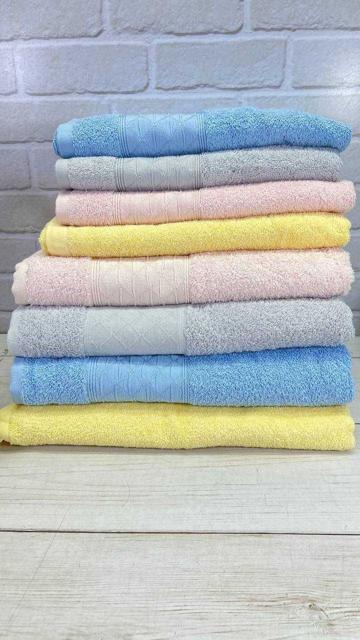 Махровые полотенца банные и лицевые полотенца набором