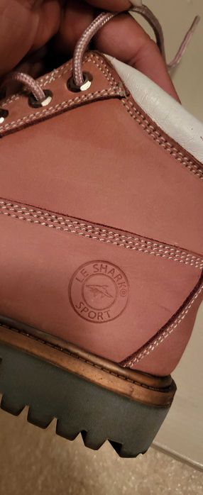 Bocanci Le Sharck, piele naturala 100% roz prafuit, 39