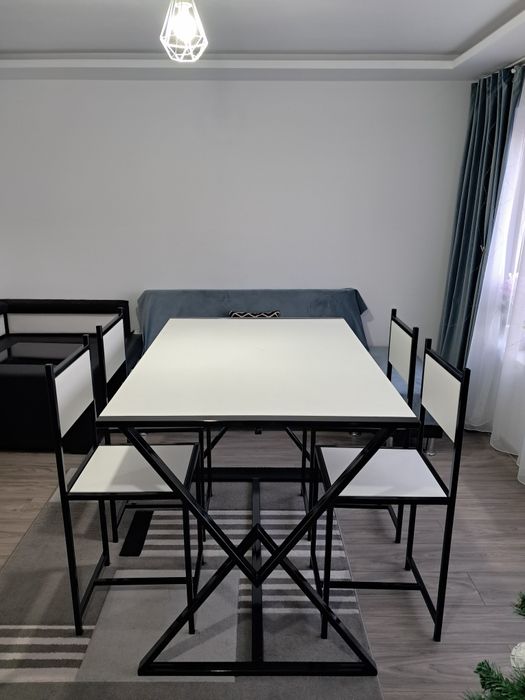 Set masa + scaune model industrial handmade 130cmx90cm