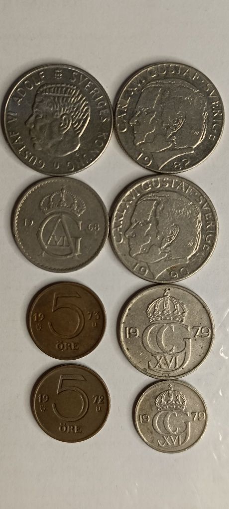 Продам монеты Швеции