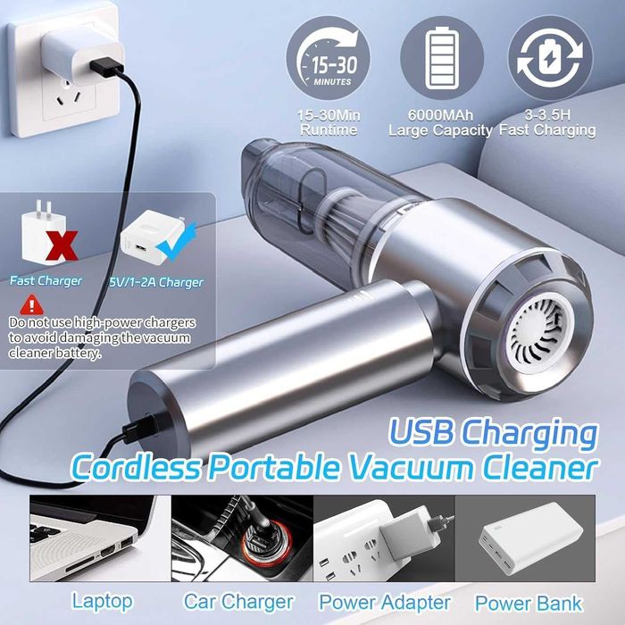 Безжична прахосмукачка за кола