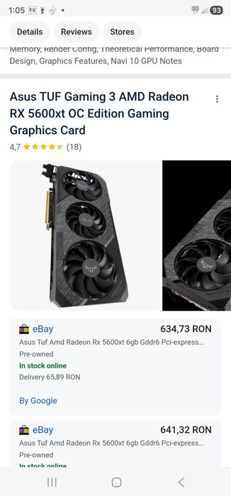 Asus TUF Gaming 3 AMD Radeon RX 5600xt OC Edition Gaming Graphics Card