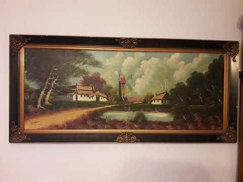 Tablou semnat foarte bine conservat pictura pe panza