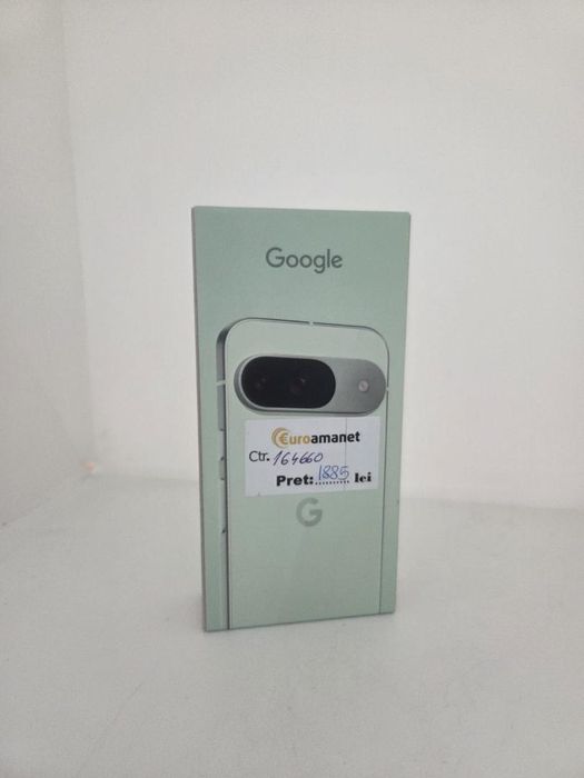 Telefon mobil Google Pixel 9, 128GB, 12GB RAM, 5G, Wintergreen -A-