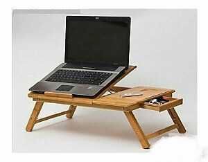 Бамбукова маса охладител за лаптоп масичка охладител