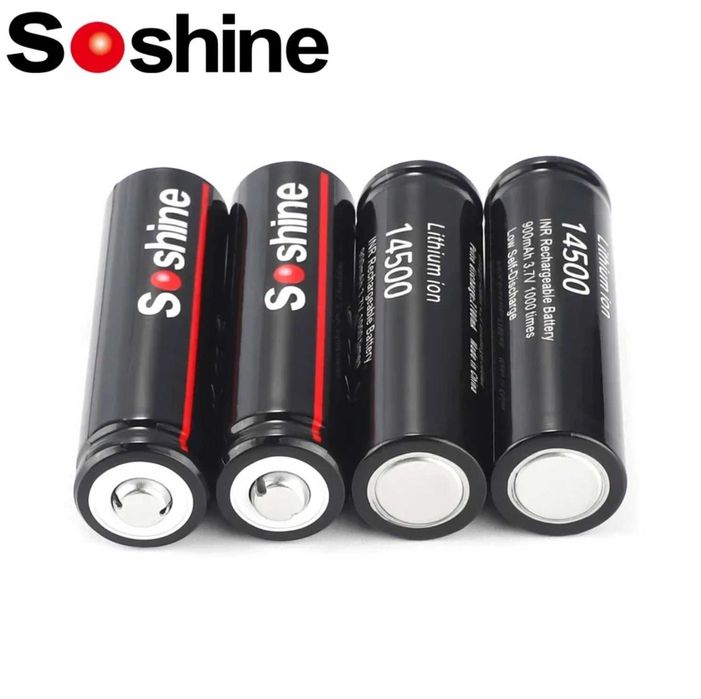 Аккумуляторная батарея (Li-Ion)  Soshine 14500 3,7в 900mah