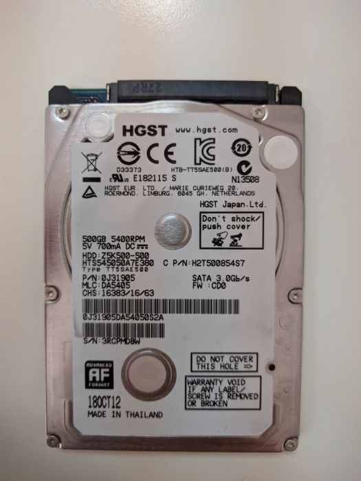 Hard disk laptop 500GB model NP530U3C-A03RO