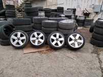Jante aliaj originale AUDI 8P0 601 025 S 7.5JX18H2 si anvelope iarna