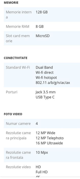 Telefon SAMSUNG S10 , MEM 128 / 8