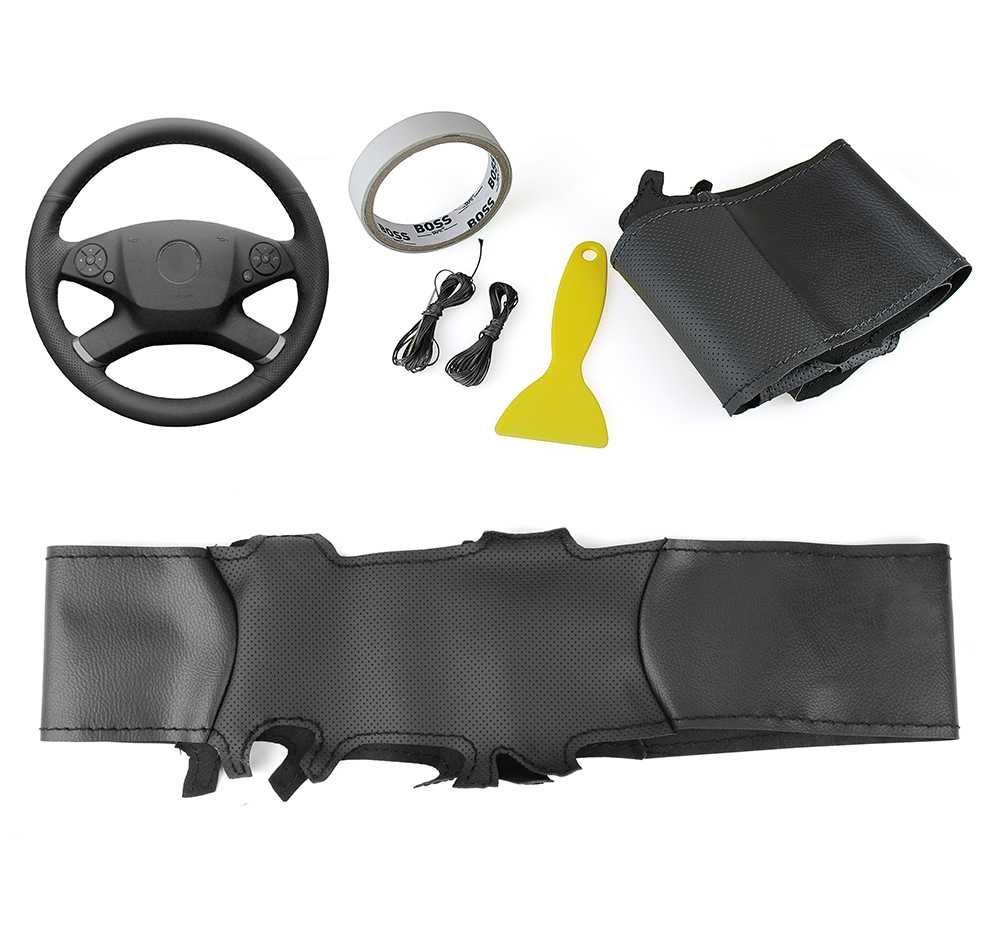Калъф за волан шиещ Мерцедес - W212  2010-2015 / Mercedes W212  10-15