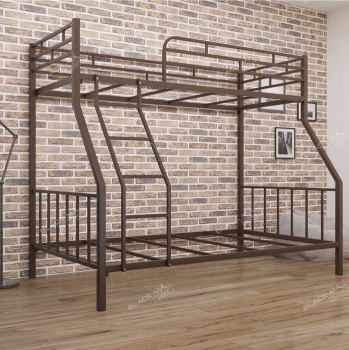 Двухъярусная Металл Кровать KOSMOS, loft krovat, metall, Темир кравать