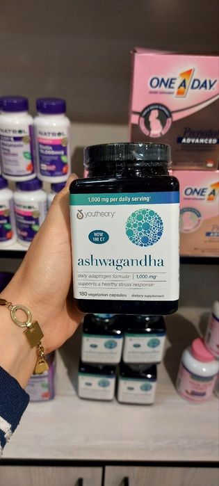 Ashvaganda 1000 mg Youtheory USA. Ашваганда 1000 мг из Америки.