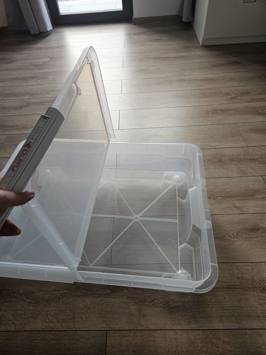 Cutie de depozitare plastic cu role 78 cm x 58 cm x 19 cm