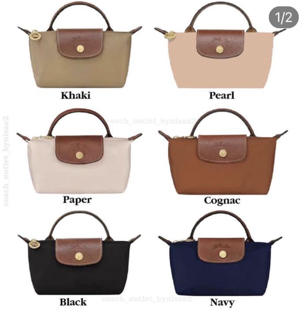 Longchamp mini в темно-синем цвете