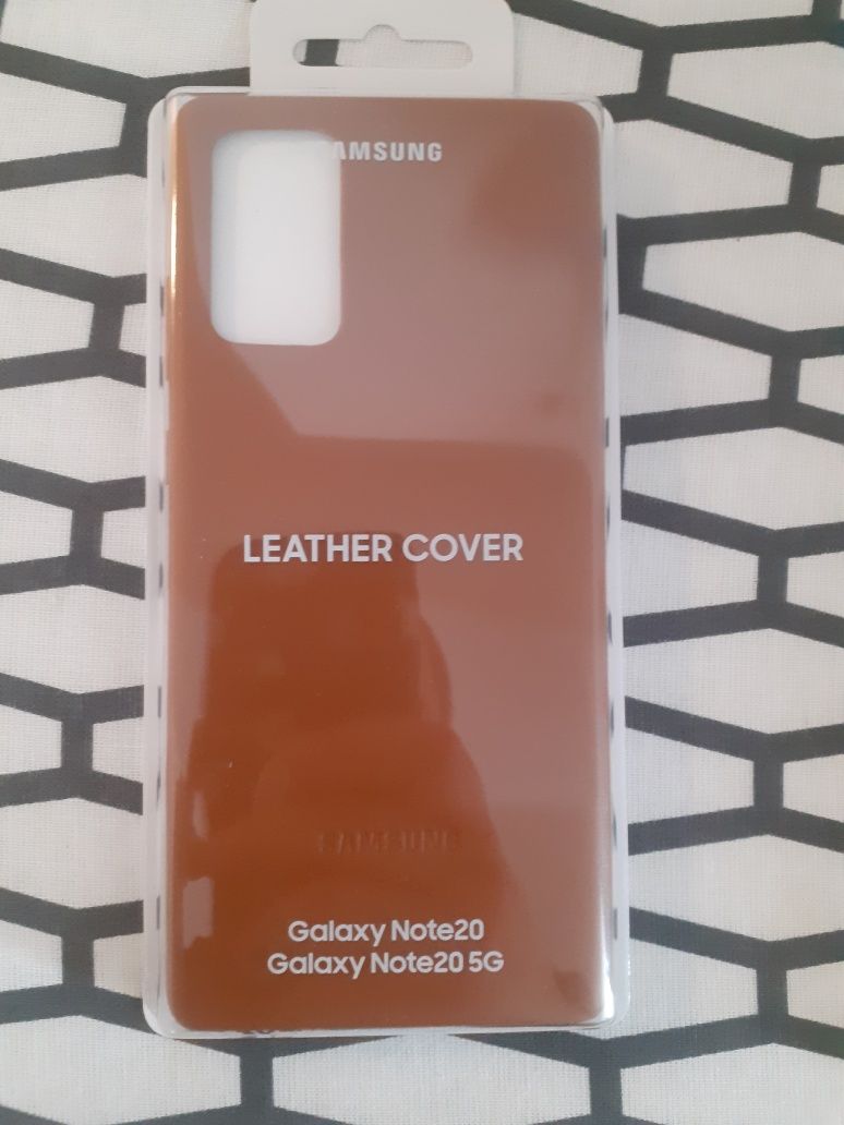 Vând husa spate originala piele Leather Cover Samsung Galaxy Note 20