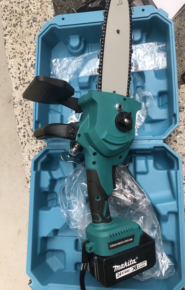 Акумулаторна резачка Makita 24V 6ah кастрачка с резервоар за масло