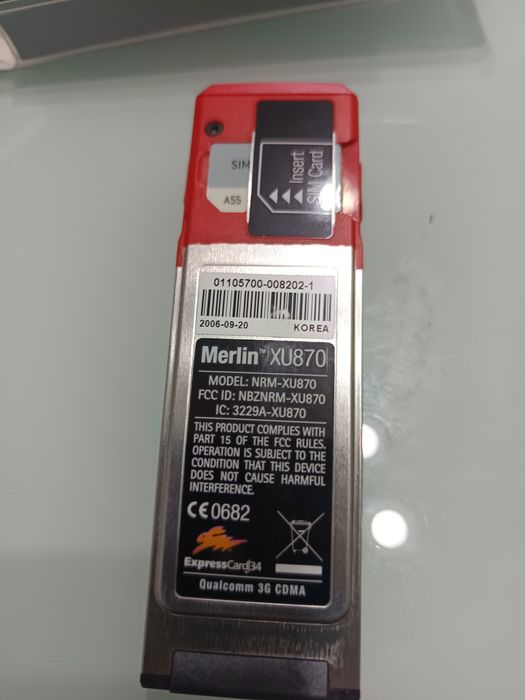 Merlin XU870 vodafone mobile conect exprese card 3.6