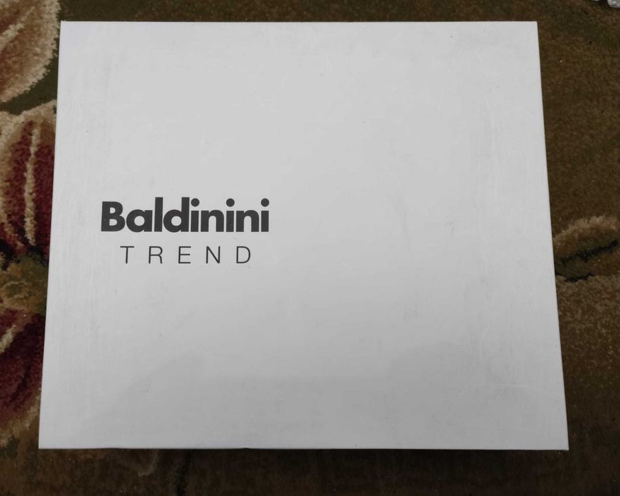 Cizme scurte cu toc piele naturala negre nr 38 Baldinini Italia