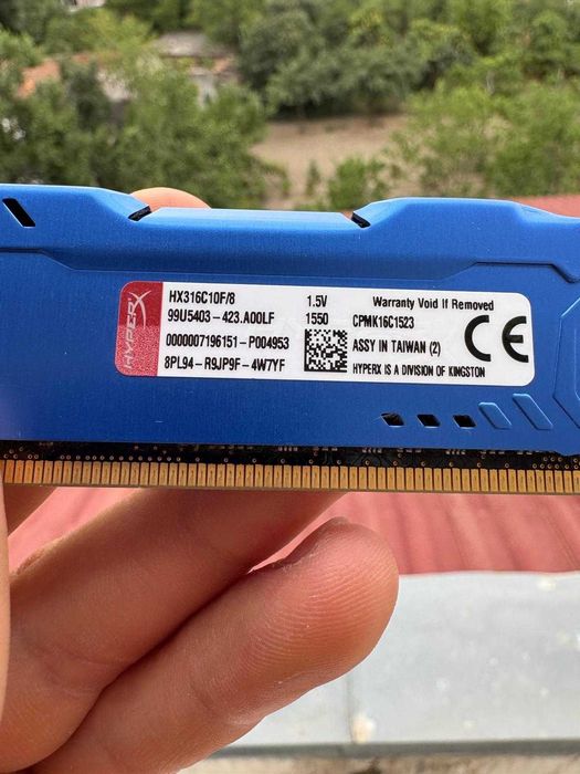 Memorie RAM HyperX Fury 8GB DDR3 1600MHz 1,5V HX316C10F/8