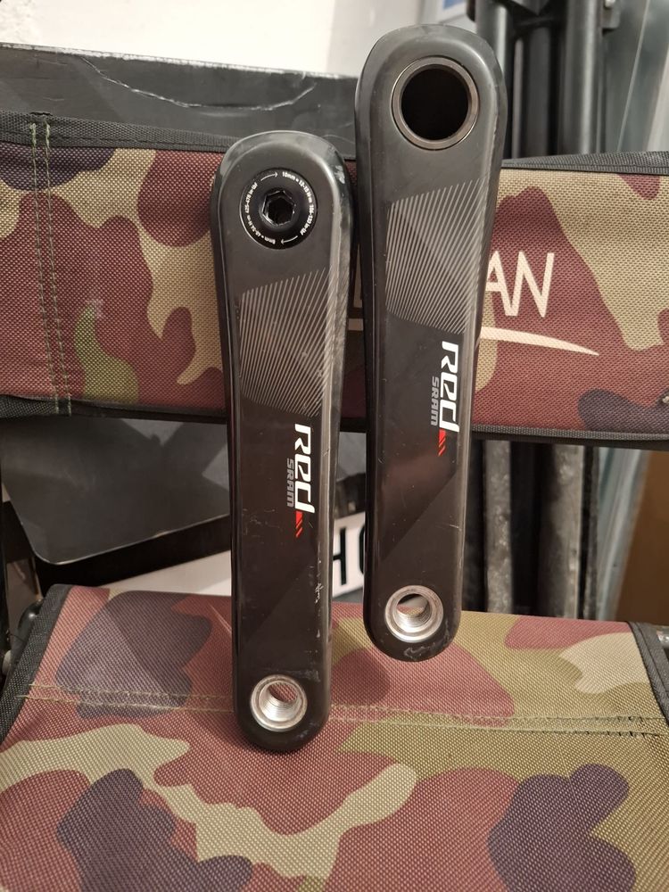 Pedalier angrenaj carbon 175mm bicicleta mtb/cursiera