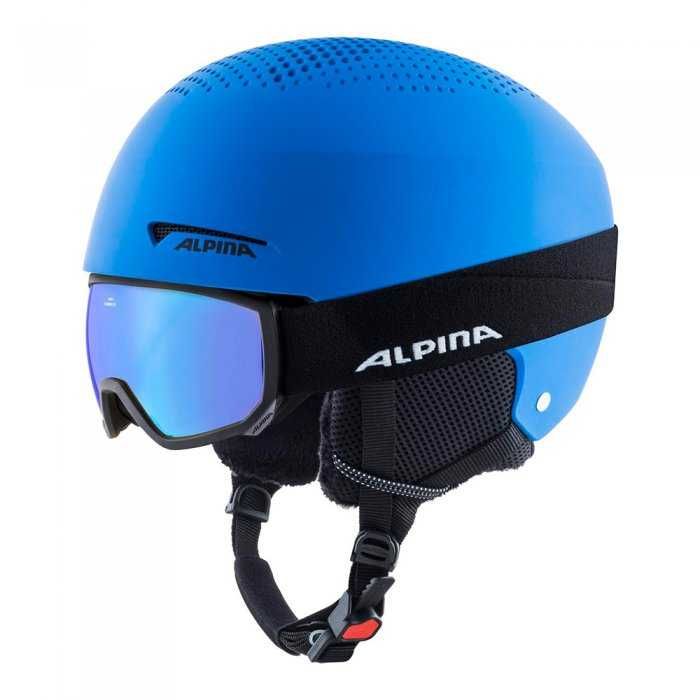 Set casca ochelari schi ski Alpina Zupo Scarabeo pentru copii, 51-55