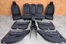 Черен Кожен Салон Dakota BMW 2 F45 F46 Седлаки + Тапицерия + Конзола