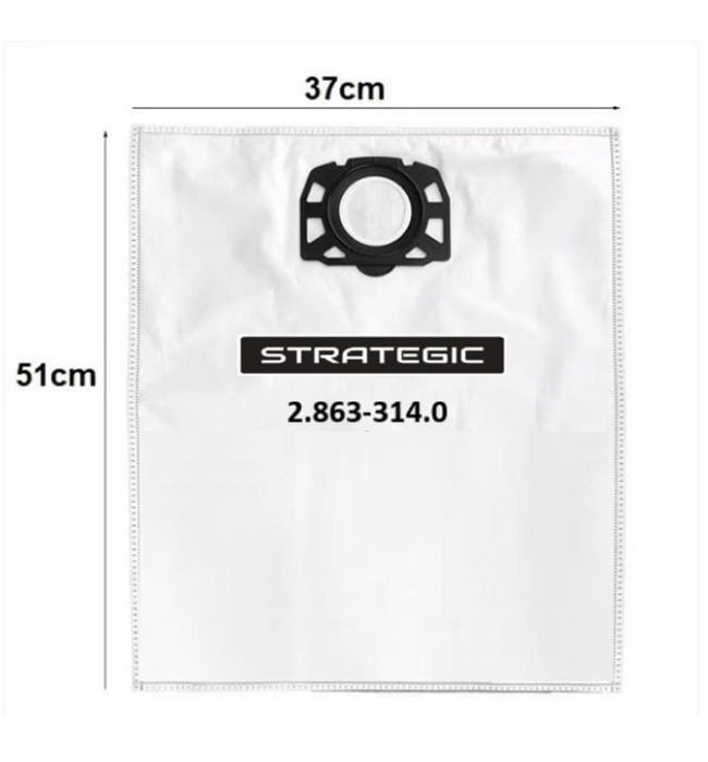 Set 5 saci filtranti + 1 filtru  Karcher din fleece pentru WD 3, WD 2