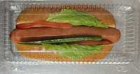 Сэндвичи 4 вида. Выпечка готовые обеды в одноразовой посуде салаты