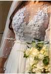 Rochie de mireasa matase  naturala,stil Boho
