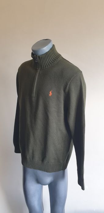 POLO Ralph Lauren Cotton Zip  L НОВО! ОРИГИНАЛ! Мъжки памучен Пуловер