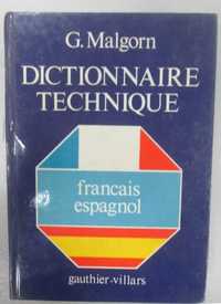 Dictionnaire technique. Francais-espagnol
G.Malgorn
Bon Etat
