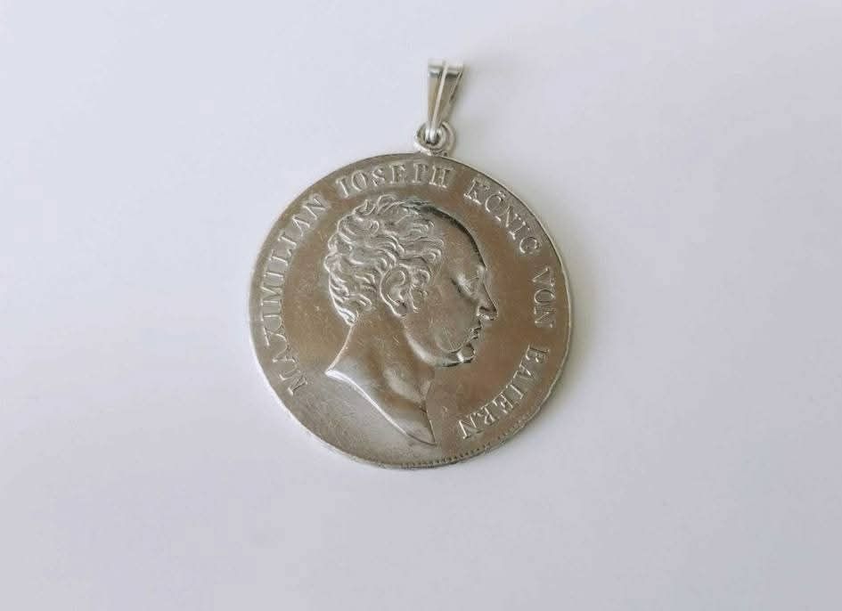 Veche moneda pandantiv, Bavaria ½ taler, 1808