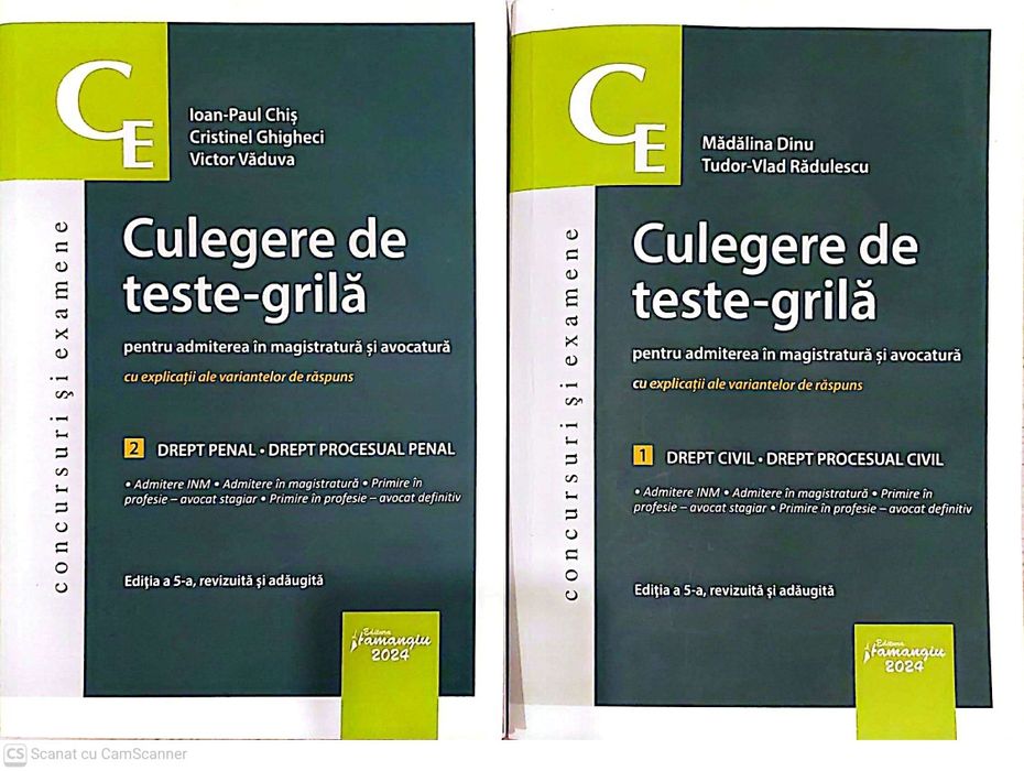 Culegere de teste grila - admitere INM / Magistratura