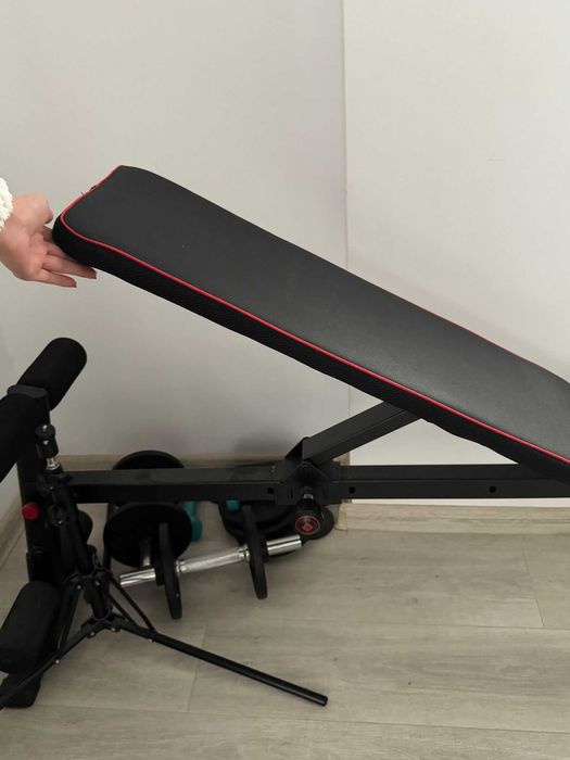 banca de antrenament si gantere