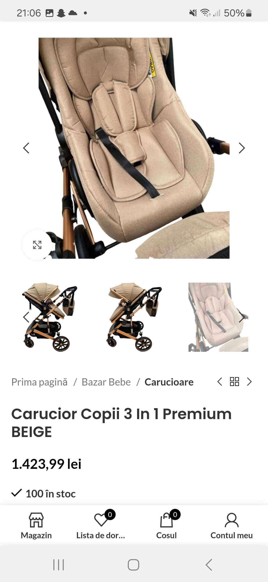 Vand carucior 3 in 1 ,utilizat foarte putin