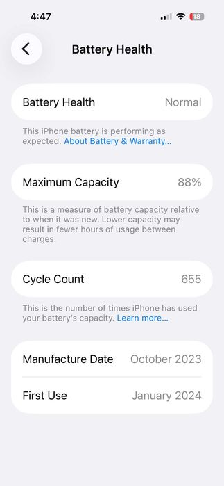 КАТО НОВ! Iphone 15 Pro бял white 512 GB с гаранция 2026 г.