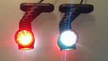 1 бр. тройни ЛЕД  LED рогчета , габарити , 12-24V , Полша