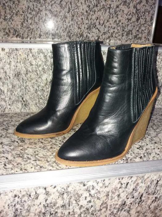 Botine ZARA din piele naturala