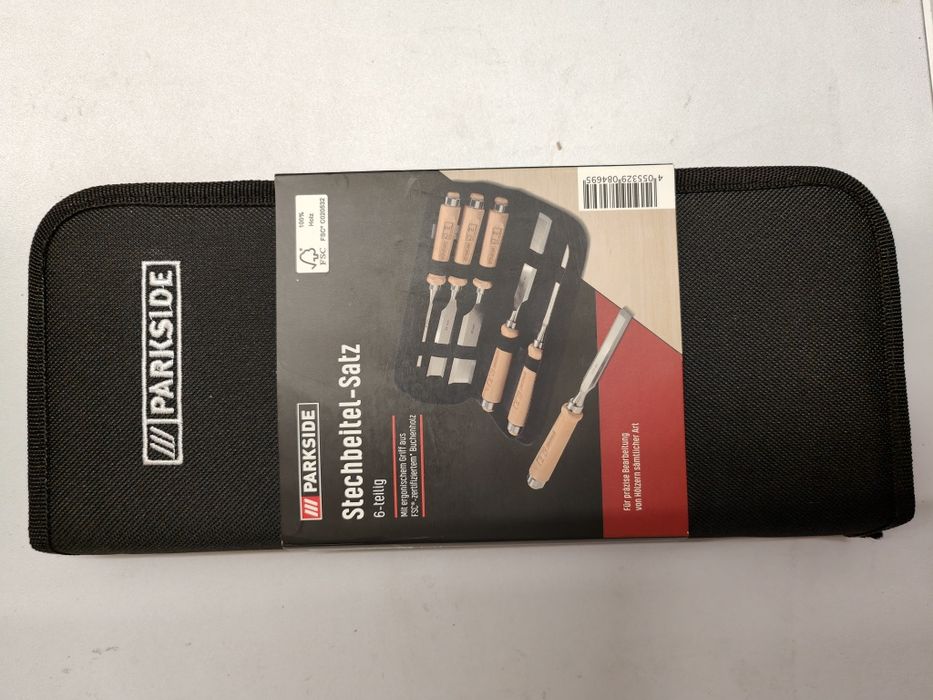 Set de 6 dalti lucrari sculptura lemn Parkside