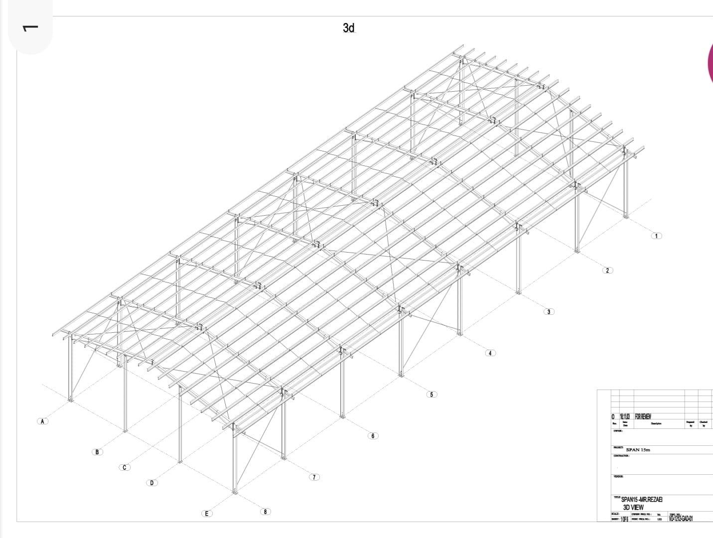 Hală metalică 15x40x6 COMPLETĂ