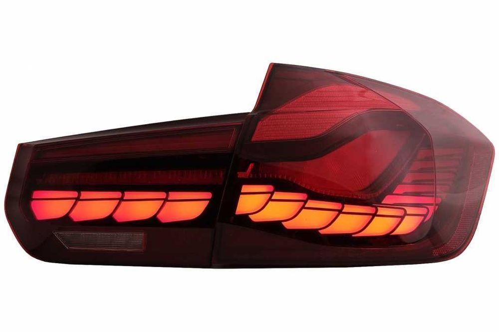 Stopuri OLED BMW Seria 3 F30 (2011-2019) F35 F80 Rosu Clar M4 Design
